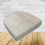 Cushion for wicker patio chairs, contoured or rounded at the back, Designed specifically for outdoor wicker patio chairs.