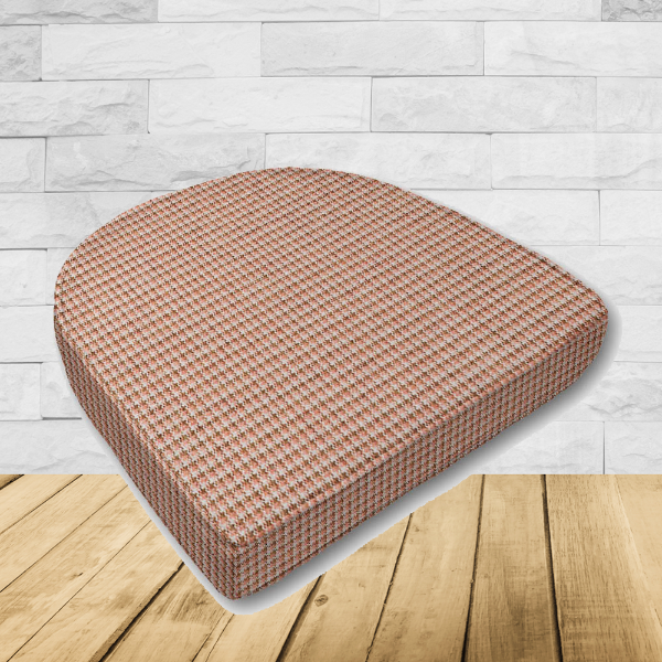 Outdoor Cushion for wicker patio chairs, contoured or rounded at the back, Designed specifically for outdoor wicker patio chairs.