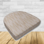 Wicker Patio Chair Cushions with a rounded back Boxed Double Piped Patio Dining Chair Seat Pad or Seat Cushion from Cascadia Outdoor Cushions