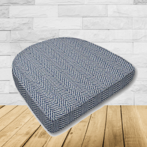 Wicker Patio Chair Cushions with a rounded back Boxed Double Piped Patio Dining Chair Seat Pad or Seat Cushion from Cascadia Outdoor Cushions
