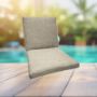 Sunbrella Action Ash Universal Patio Chair Cushion With Ties