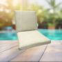 Sunbrella Linen Canvas Universal Patio Chair Cushion With Ties