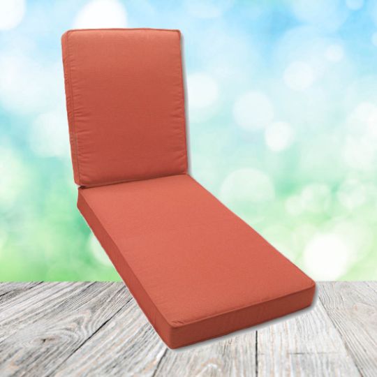 Boxed Chaise Lounge Cushion