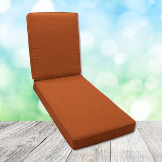 Boxed Chaise Lounge Cushion