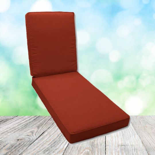 Boxed Chaise Lounge Cushion