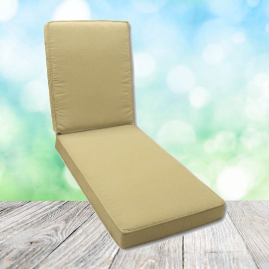 Boxed Chaise Lounge Cushion