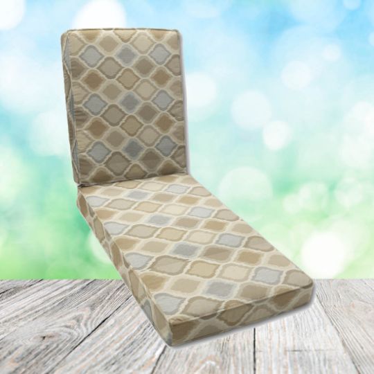 Canvas Sunflower Chaise Lounge Cushion