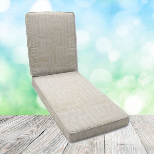 Canvas Sunflower Chaise Lounge Cushion