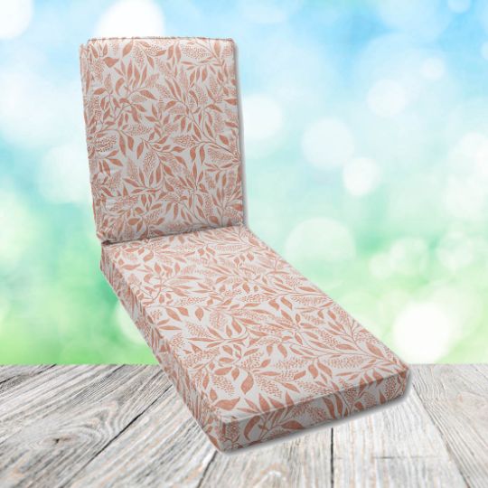 Canvas Sunflower Chaise Lounge Cushion