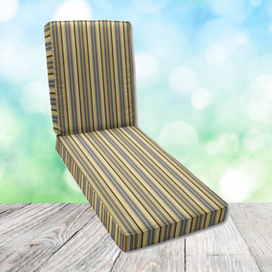 Canvas Sunflower Chaise Lounge Cushion