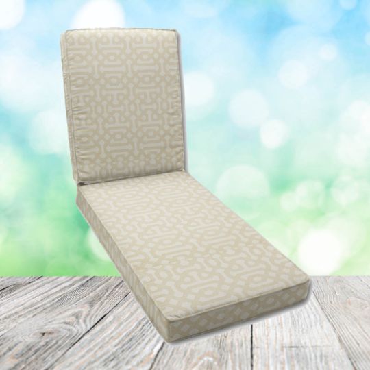 Canvas Sunflower Chaise Lounge Cushion