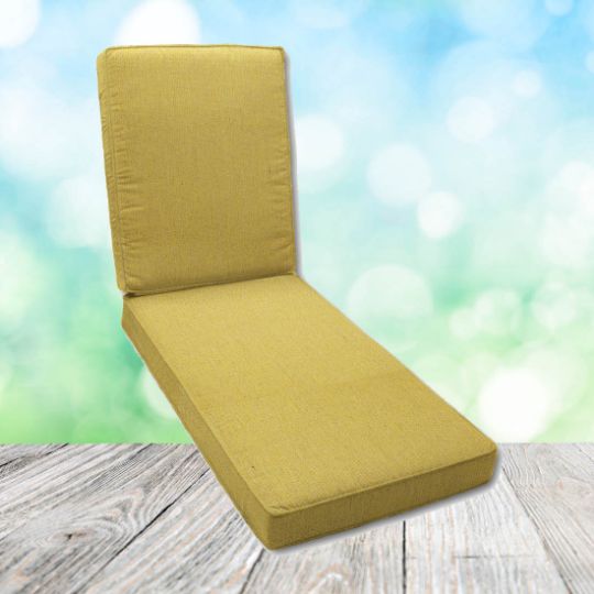 Canvas Sunflower Chaise Lounge Cushion