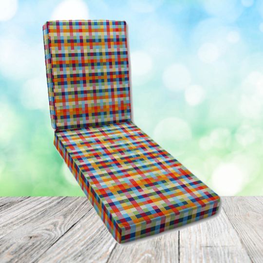 Canvas Sunflower Chaise Lounge Cushion
