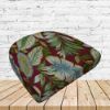 Richloom Solarium Goldcoast Berry Boxed Patio Contoured Dining Chair Seat Cushions –Wicker Chair Cushions
