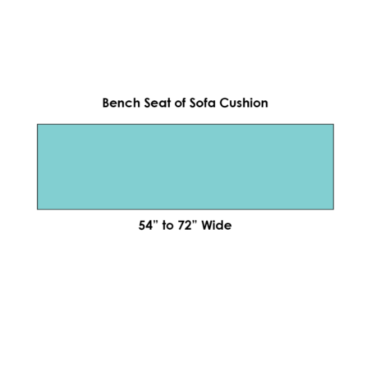 Outdoor Bench Cushion or Outdoor Swing Cushion - Boxes Style in Custom Sizes