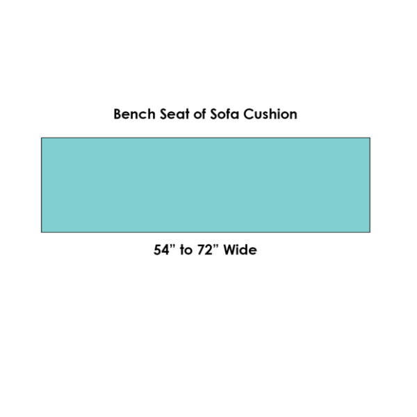Outdoor Bench Cushion or Outdoor Swing Cushion - Boxes Style in Custom Sizes