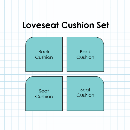 Picture of XX-COMING SOON - LOVESEAT-RONDEDCORNERS