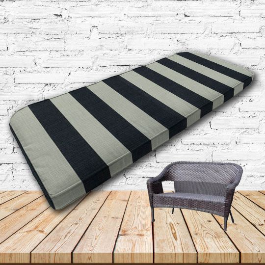Custom outdoor patio furniture cushions from Cascadia Outdoor Cushions in Sunbrella Fabrics