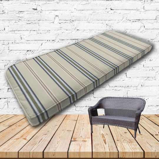 Custom outdoor patio furniture cushions from Cascadia Outdoor Cushions in Sunbrella Fabrics