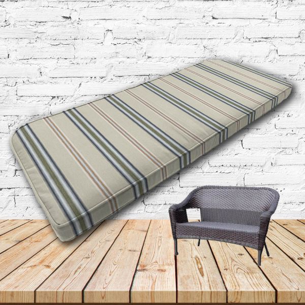 Custom outdoor patio furniture cushions from Cascadia Outdoor Cushions in Sunbrella Fabrics