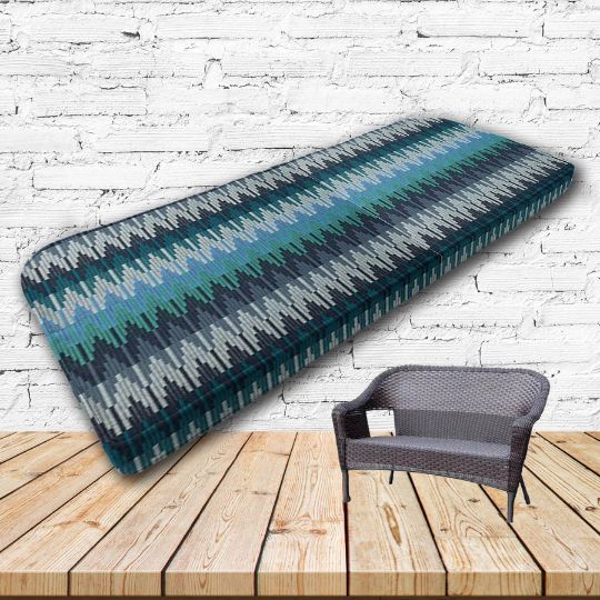 Custom outdoor patio furniture cushions from Cascadia Outdoor Cushions in Sunbrella Fabrics