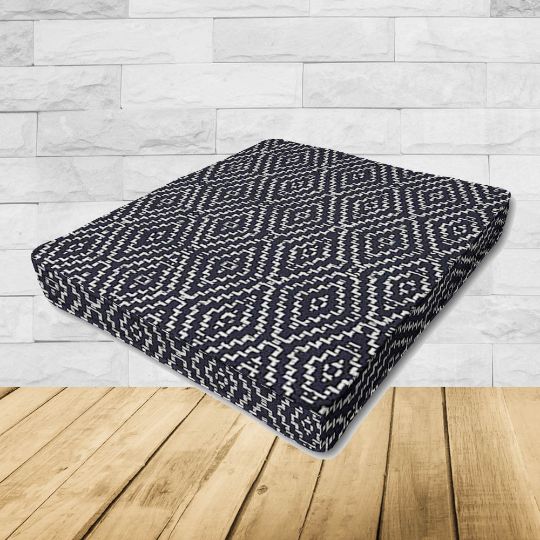 Dining Chair Seat Cushion Boxed Style - - Custom outdoor patio furniture cushions from Cascadia Outdoor Cushions in Sunbrella Fabrics