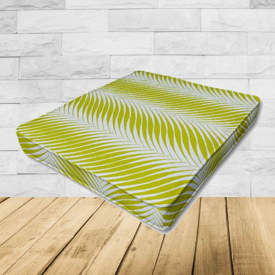 Patio Dining Chair Seat Cushion Boxed Style - - Custom outdoor patio furniture cushions from Cascadia Outdoor Cushions in Sunbrella Fabrics
