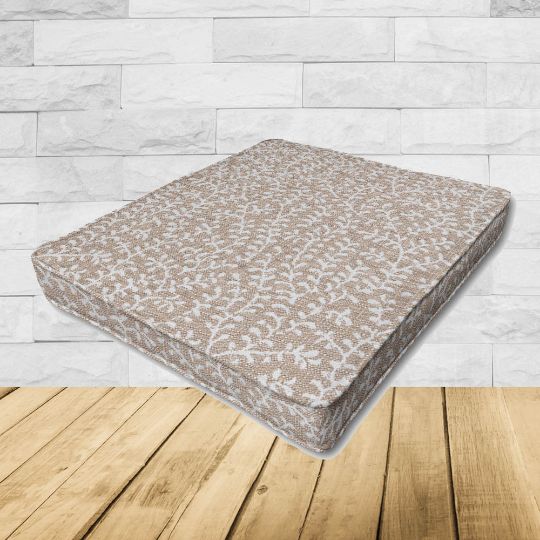 Dining Chair Seat Cushion Boxed Style - - Custom outdoor patio furniture cushions from Cascadia Outdoor Cushions in Sunbrella Fabrics