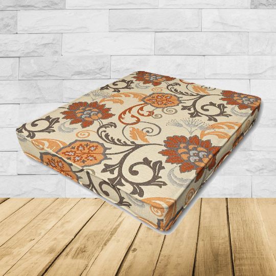 Dining Chair Seat Cushion Boxed Style - - Custom outdoor patio furniture cushions from Cascadia Outdoor Cushions in Sunbrella Fabrics
