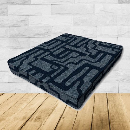 Dining Chair Seat Cushion Boxed Style - - Custom outdoor patio furniture cushions from Cascadia Outdoor Cushions in Sunbrella Fabrics