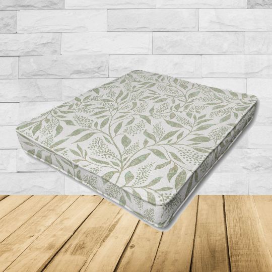 Patio Dining Chair Seat Cushion Boxed Style - - Custom outdoor patio furniture cushions from Cascadia Outdoor Cushions in Sunbrella Fabric