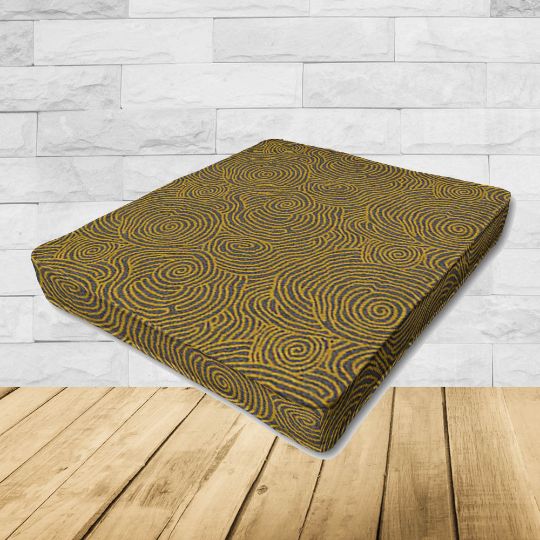 Patio Dining Chair Seat Cushion Boxed Style - - Custom outdoor patio furniture cushions from Cascadia Outdoor Cushions in Sunbrella Fabric