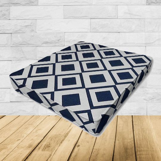 Patio Dining Chair Seat Cushion Boxed Style - - Custom outdoor patio furniture cushions from Cascadia Outdoor Cushions in Sunbrella Fabric