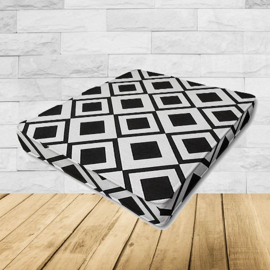 Patio Dining Chair Seat Cushion Boxed Style - - Custom outdoor patio furniture cushions from Cascadia Outdoor Cushions in Sunbrella Fabric