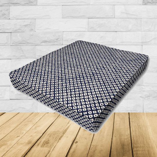 Patio Dining Chair Seat Cushion Boxed Style - - Custom outdoor patio furniture cushions from Cascadia Outdoor Cushions in Sunbrella Fabric