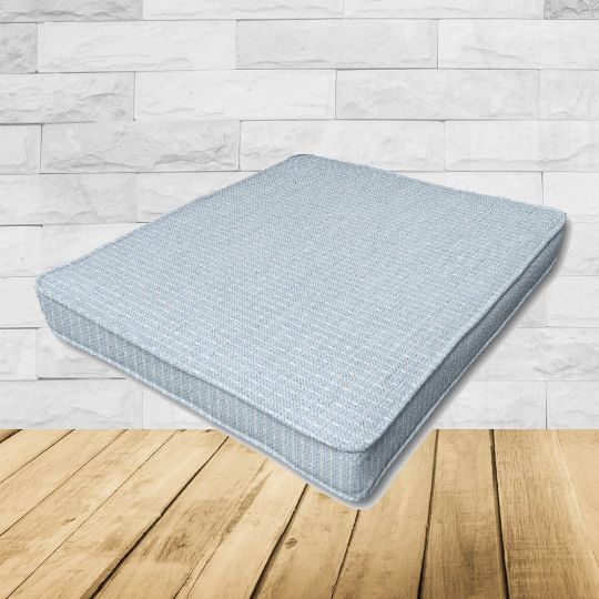 Patio Dining Chair Seat Cushion Boxed Style - - Custom outdoor patio furniture cushions from Cascadia Outdoor Cushions in Sunbrella Fabric