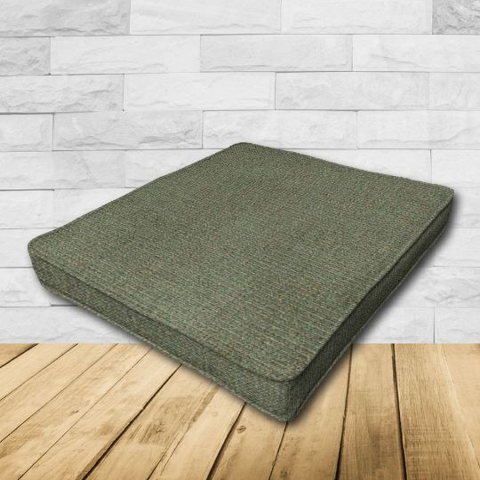 	Dining Chair Seat Cushion Boxed Style - - Custom outdoor patio furniture cushions from Cascadia Outdoor Cushions in Sunbrella Fabrics