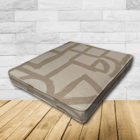 Dining Chair Seat Cushion Boxed Style - - Custom outdoor patio furniture cushions from Cascadia Outdoor Cushions in Sunbrella Fabrics