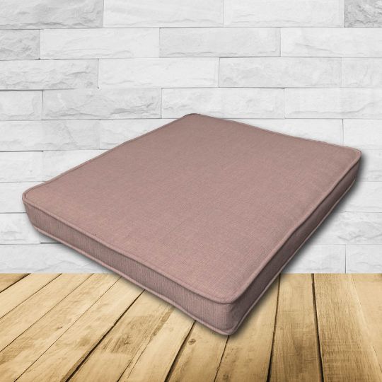 	Patio Dining Chair Seat Cushion Boxed Style - - Custom outdoor patio furniture cushions from Cascadia Outdoor Cushions in Sunbrella Fabrics