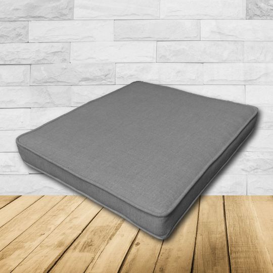 	Patio Dining Chair Seat Cushion Boxed Style - - Custom outdoor patio furniture cushions from Cascadia Outdoor Cushions in Sunbrella Fabrics