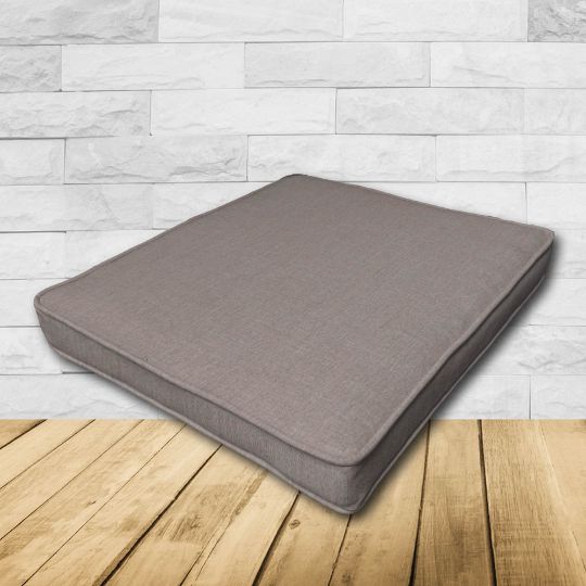 	Patio Dining Chair Seat Cushion Boxed Style - - Custom outdoor patio furniture cushions from Cascadia Outdoor Cushions in Sunbrella Fabrics