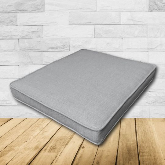 	Patio Dining Chair Seat Cushion Boxed Style - - Custom outdoor patio furniture cushions from Cascadia Outdoor Cushions in Sunbrella Fabrics