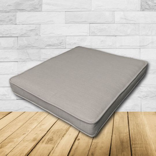 	Patio Dining Chair Seat Cushion Boxed Style - - Custom outdoor patio furniture cushions from Cascadia Outdoor Cushions in Sunbrella Fabrics