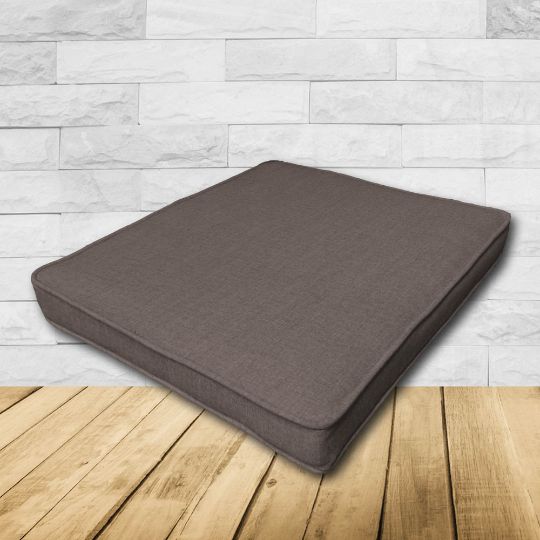 	Patio Dining Chair Seat Cushion Boxed Style - - Custom outdoor patio furniture cushions from Cascadia Outdoor Cushions in Sunbrella Fabrics