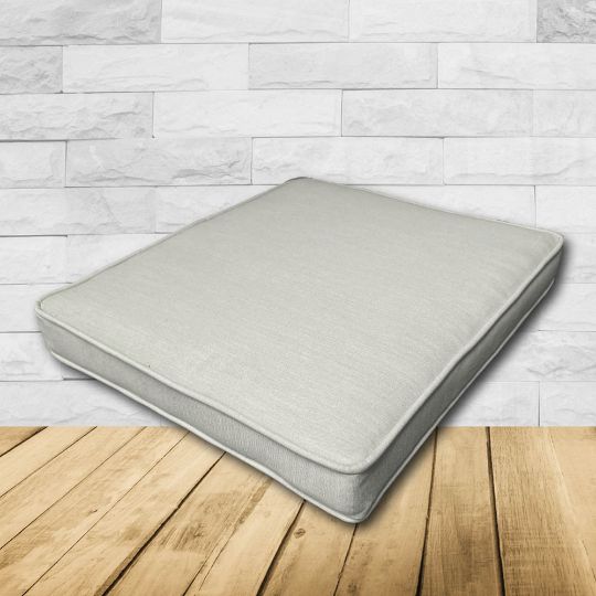	Patio Dining Chair Seat Cushion Boxed Style - - Custom outdoor patio furniture cushions from Cascadia Outdoor Cushions in Sunbrella Fabrics