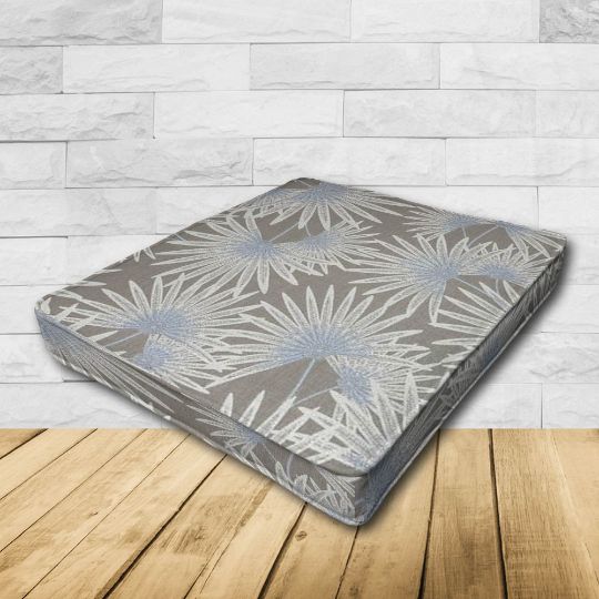 Dining Chair Seat Cushion Boxed Style - - Custom outdoor patio furniture cushions from Cascadia Outdoor Cushions in Sunbrella Fabrics