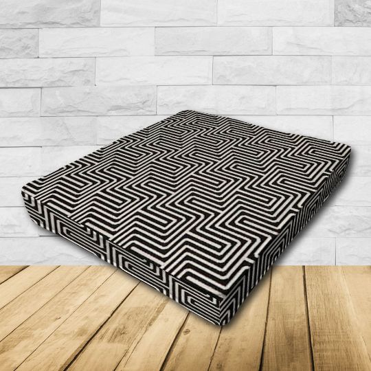 Dining Chair Seat Cushion Boxed Style - - Custom outdoor patio furniture cushions from Cascadia Outdoor Cushions in Sunbrella Fabrics