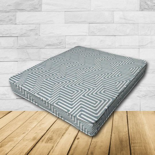 Dining Chair Seat Cushion Boxed Style - - Custom outdoor patio furniture cushions from Cascadia Outdoor Cushions in Sunbrella Fabrics