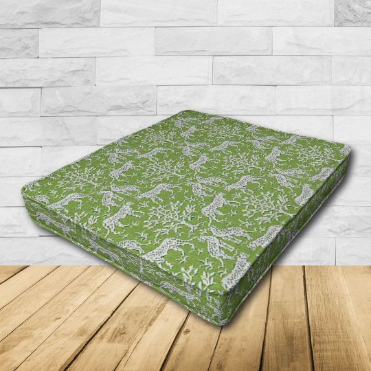 	Patio Dining Chair Seat Cushion Boxed Style - - Custom outdoor patio furniture cushions from Cascadia Outdoor Cushions in Sunbrella Fabric