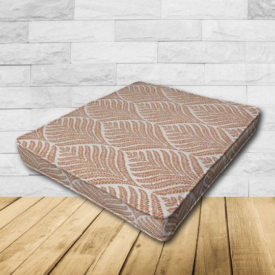 Dining Chair Seat Cushion Boxed Style - - Custom outdoor patio furniture cushions from Cascadia Outdoor Cushions in Sunbrella Fabrics